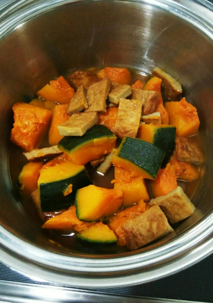 かぼちゃとじゃこ天の煮物-レシピのメイン写真