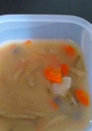 豚汁のパックの味噌汁風-レシピのメイン写真