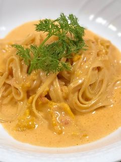 ウニのクリームパスタ-レシピのメイン写真