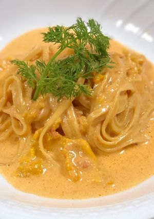 ウニのクリームパスタ-レシピのメイン写真