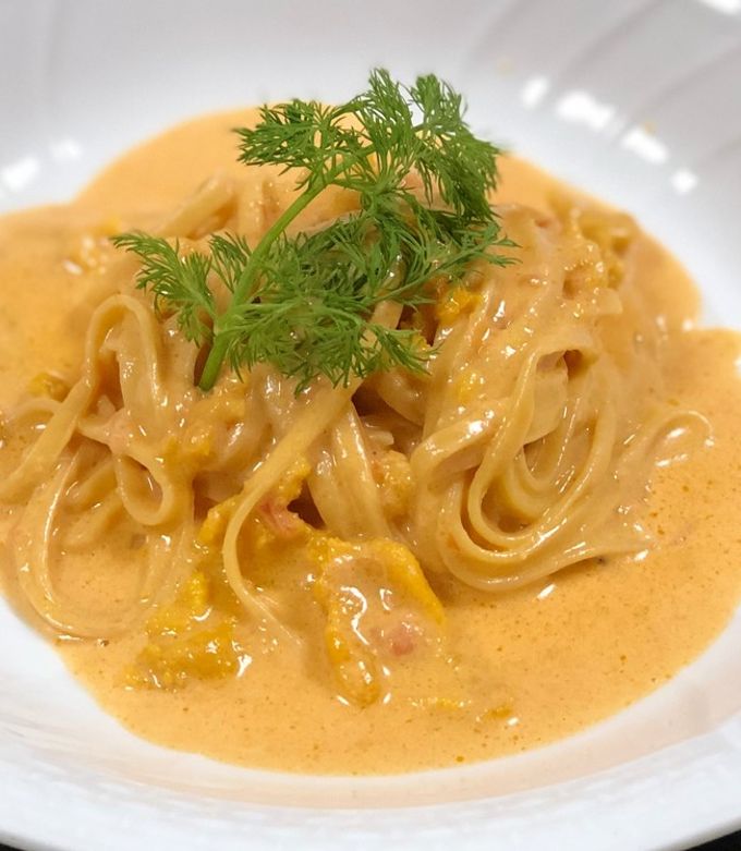 ウニのクリームパスタ-レシピのメイン写真