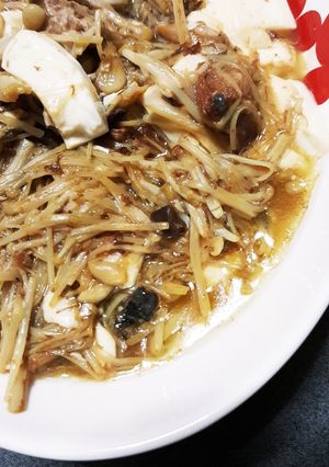 サバ缶ときのこの煮物-レシピのメイン写真