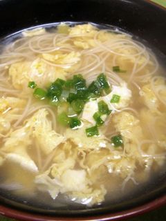 玉子ふんわり*中華味のにゅうめん-レシピのメイン写真