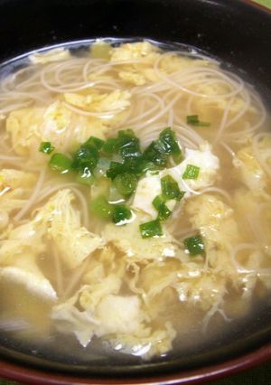 玉子ふんわり＊中華味のにゅうめん-レシピのメイン写真