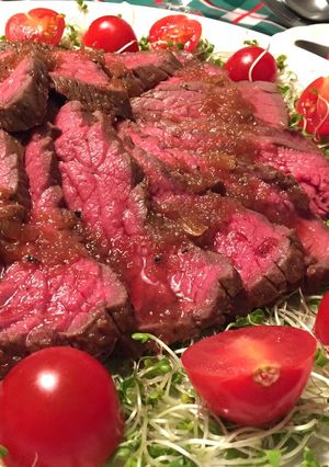 炊飯器で作る★牛もも肉のローストビーフ-レシピのメイン写真