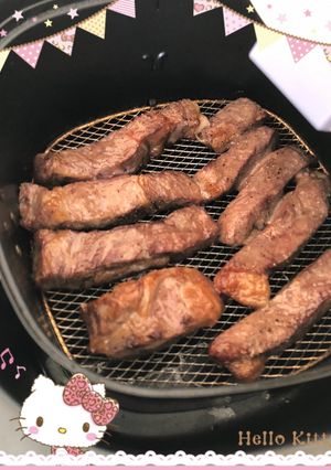 ノンフライヤーでステーキ〜(o˘◡˘o)-レシピのメイン写真