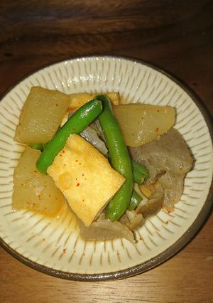 ピリ辛！大根とこんにゃくの煮物-レシピのメイン写真