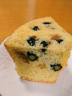 ふわふわ☆黒豆のシフォンケーキ-レシピのメイン写真