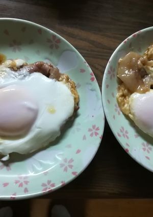 豚目玉焼き-レシピのメイン写真