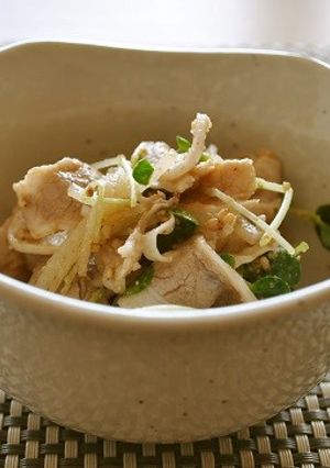 豚肉の胡麻和え-レシピのメイン写真
