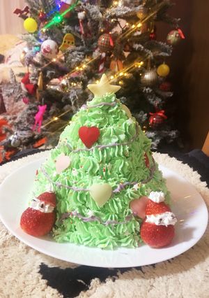簡単 可愛い クリスマスケーキ-レシピのメイン写真