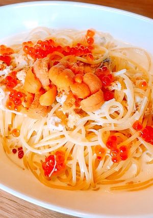うにクリームパスタ-レシピのメイン写真