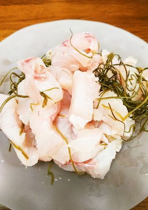 味がぎゅ~と詰まったスズキの昆布締め♡-レシピのメイン写真