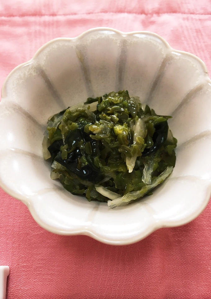 めかぶとわかめの酢玉ねぎ和え♪-レシピのメイン写真