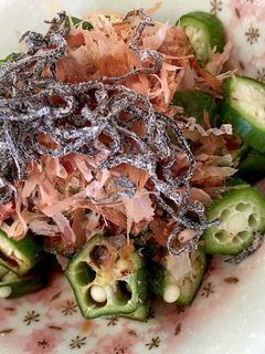 簡単★時短副菜!オクラの塩昆布和え-レシピのメイン写真