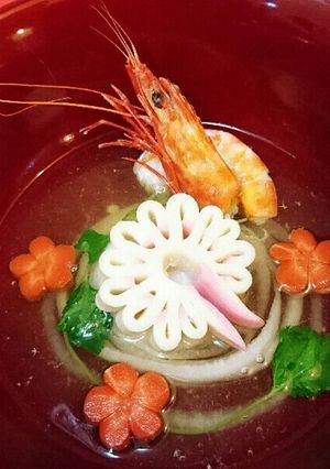 ☆簡単♪海老だしで♪旨味たっぷりお雑煮☆-レシピのメイン写真