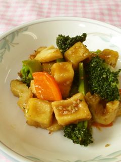 【学校給食】高野豆腐の揚げ煮-レシピのメイン写真