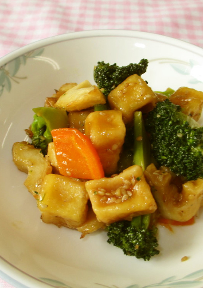 【学校給食】高野豆腐の揚げ煮-レシピのメイン写真