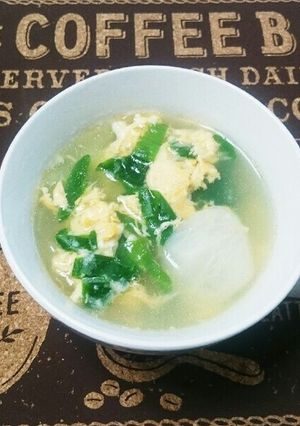 簡単美味！ダイエット！蕪と春雨の卵スープ-レシピのメイン写真