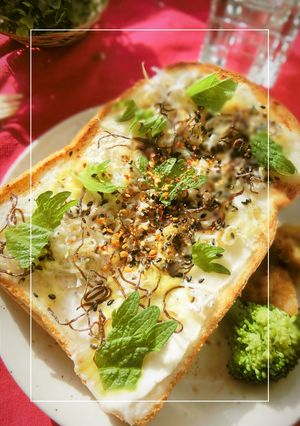しらす×カッテージ　あっさり和トースト-レシピのメイン写真