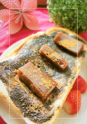 胡麻香る❀水ようかんの甘塩トースト-レシピのメイン写真