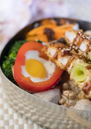 埼玉産☆応援弁当　串カツのっけ弁-レシピのメイン写真