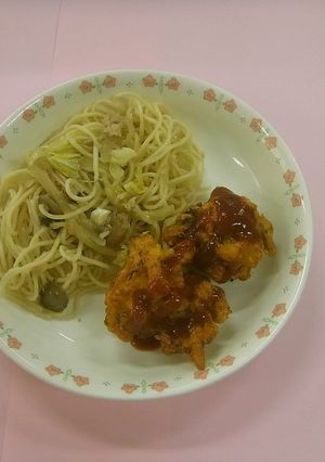 ツナとキャベツのペペロンチーノ-レシピのメイン写真