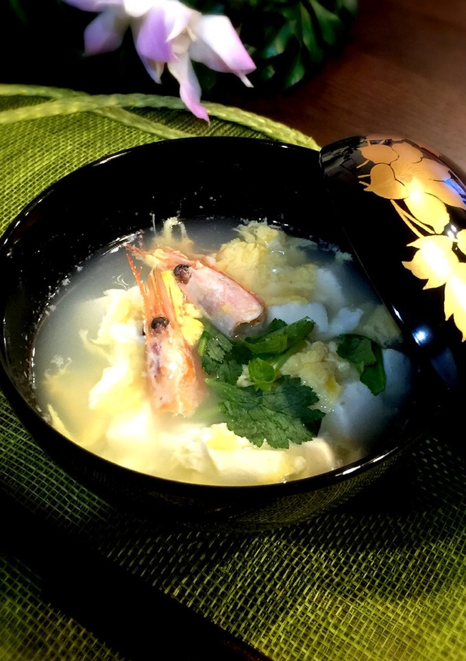 甘エビ頭のお出汁で♡絶品かきたま汁-レシピのメイン写真