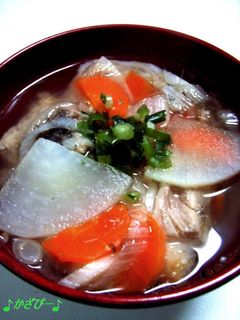 いい味出してる~♪鯖缶のお雑煮-レシピのメイン写真