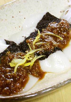 お餅の生姜風味味噌だれ-レシピのメイン写真