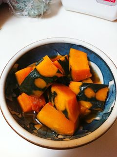 レンジで簡単! カボチャの煮物-レシピのメイン写真