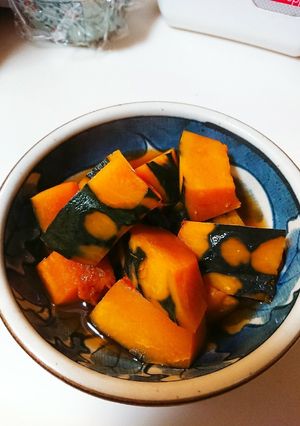 レンジで簡単! カボチャの煮物-レシピのメイン写真