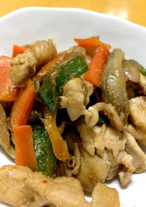 豚薄切り肉のピリ辛炒め☆-レシピのメイン写真