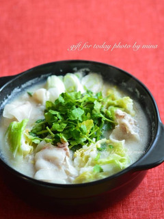 酒粕でほかほかお鍋!豚肉と野菜の粕鍋-レシピのメイン写真