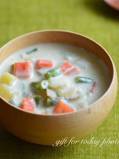 乳製品不使用*酒粕入りクラムチャウダー-レシピのメイン写真