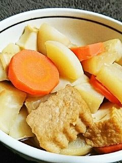 かぶと厚揚げと人参の煮物-レシピのメイン写真