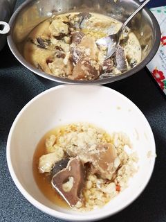 お正月の余った煮物で☆スコップ茶碗蒸し-レシピのメイン写真