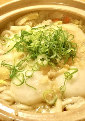 簡単☆野菜鍋●天かす＆ねぎのかけうどん風-レシピのメイン写真