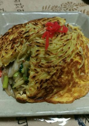 さっくりした卵と麺/❀梅蘭風の焼きそば❀-レシピのメイン写真