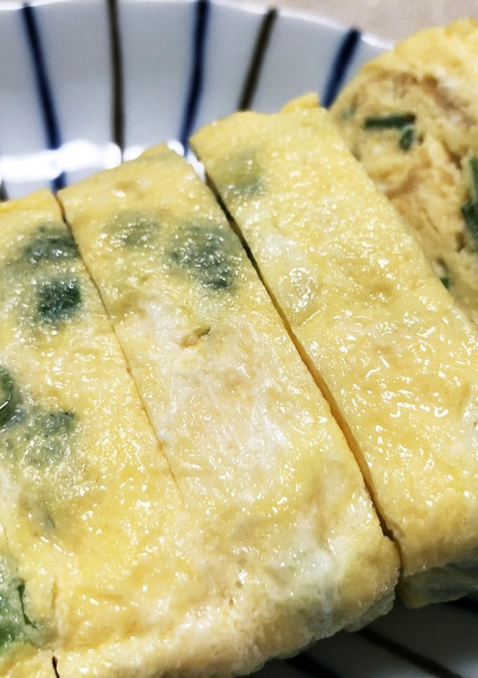 お弁当のおかずにピッタリ！ねぎ入り卵焼き-レシピのメイン写真