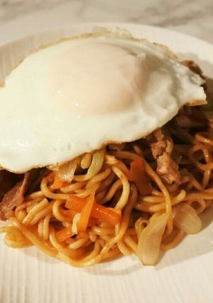 フライパンで簡単！焼きそば♡-レシピのメイン写真