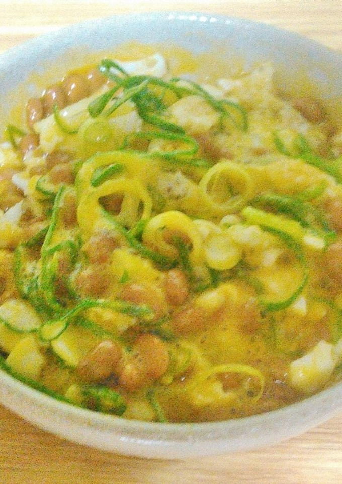 納豆と卵黄の白身焼き和え-レシピのメイン写真