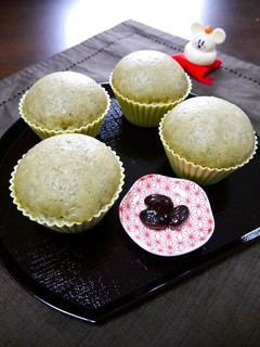お節リメイク!黒豆☆蒸しパン-レシピのメイン写真