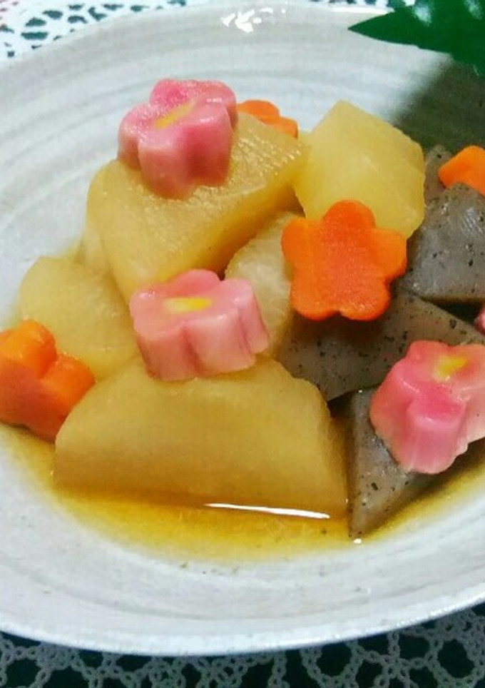 大根と蒟蒻の簡単煮物(レンジと鍋)-レシピのメイン写真
