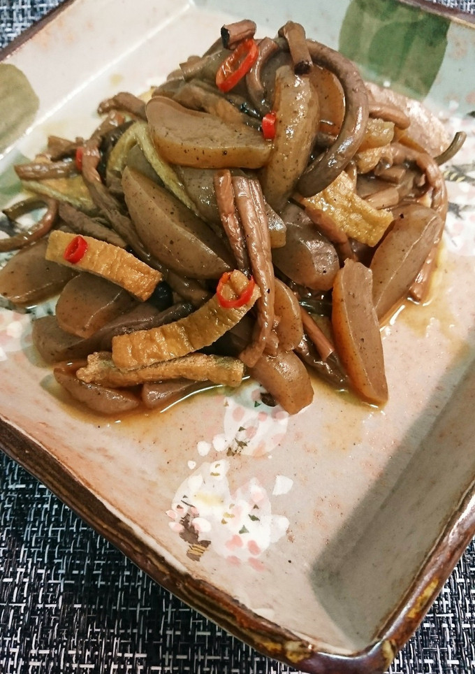 ぜんまいとこんにゃくの煮物-レシピのメイン写真