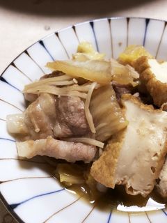 簡単!冷めても美味しい!白菜・豚・厚揚煮-レシピのメイン写真