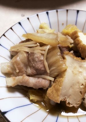 簡単!冷めても美味しい!白菜・豚・厚揚煮-レシピのメイン写真