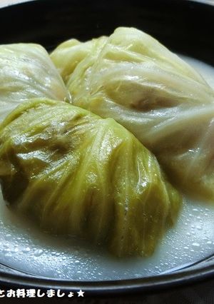 簡単★豚ひき肉のクリームロールキャベツ-レシピのメイン写真