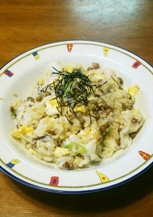 納豆と卵で❤なったま炒飯-レシピのメイン写真