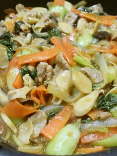 チンゲン菜と豚肉のオイスター炒め-レシピのメイン写真